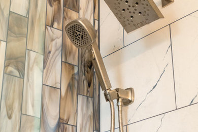 Inspiration for a modern bathroom remodel in Louisville