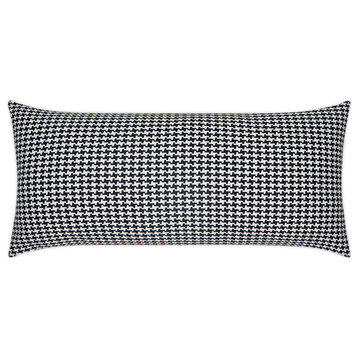 Outdoor Bedford Lumbar Pillow - Black