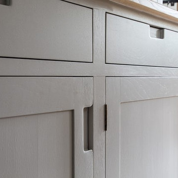 shaker kitchen in limed oak