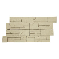 Daltile Exterior Stack Eastern Sand Natural Stone Wall Tile - Tile