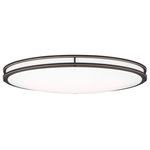 Sea Gull - Sea Gull Mahone Oval LED Ceiling Flush Mount 7950893S-71 - Antique Bronze - The Sea Gull Lighting Mahone two light flush mount fixture in antique bronze provides abundant light to your home, while adding style and interest.