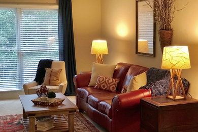 Example of a family room design in Other