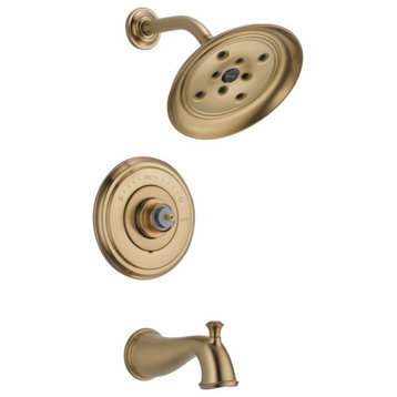 Delta CassidyH2Okinetic Tub & Shower Trim - Less Handle, Champagne Bronze