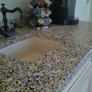 Vetrazzo Recycled Glass Charisma Blue