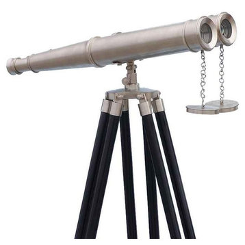 Floor Standing Admiral's Brushed Nickel Binoculars 62'' Decorative Binoculars