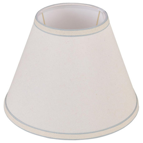 58881 Hardback Empire Shape UNO Lamp Shade in White, 12"wide, 6"x 12"x 9"