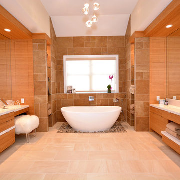Custom Master Bathroom - Bamboo