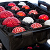 Christmas Ornament Storage Box With Adjustable Dividers, Telescoping Height