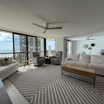 Ocean Front Living Room and Den/Guest room