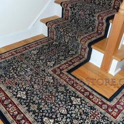 Double Landing Stair Runner Installations - Hall And Stair Runners