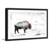 Parvez Taj "Lost Buffalo" Framed Painting Print, 18"x12"