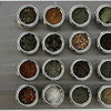 Soho Magnetic Spice Board With 20 Containers, Stainless Steel