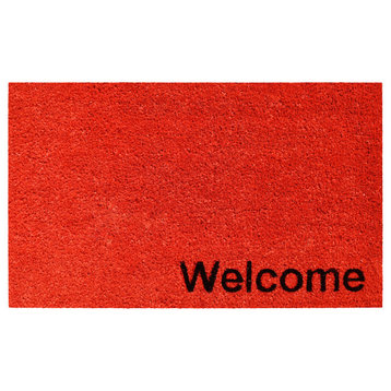 Calloway Mills Collins Red Pastel Welcome Doormat, 24x36