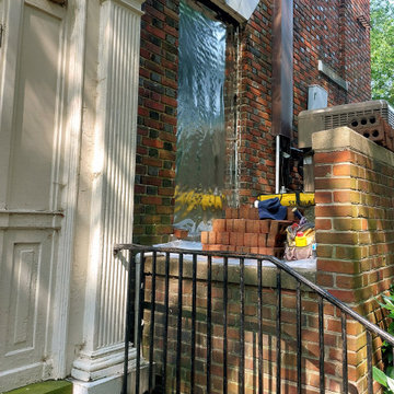 Brick Repair: Brick In Old AC Unit