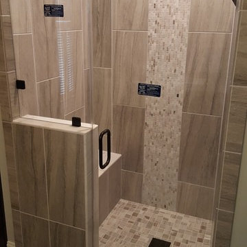 Curbless Shower created with the VIM Level Entry Shower System™