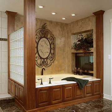 Door style: Hamilton | Species: Cherry | Finish: Truffle with Ebony glaze