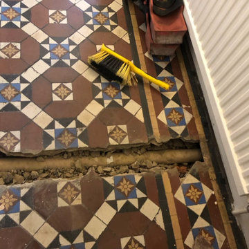 Repairs to a Victorian Hallway Floor in Harlesden
