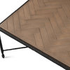 Castle Gate Coffee Table With Parquet Top Square