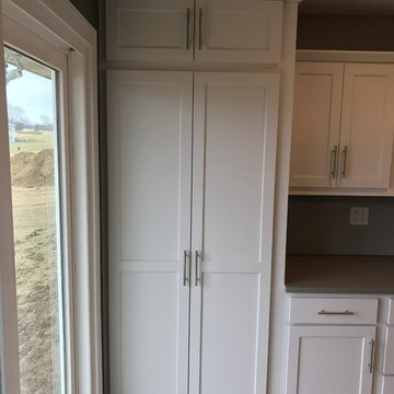 Milan, IL New Construction MSI Quartz Koch Express Cabinets White and Java