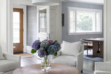 Living room - transitional living room idea in New York