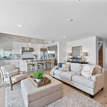 San Clemente Coastal Great Room in Soft Neutrals & Natural Elements
