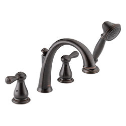 Delta Leland&reg; Roman Tub with Hand Shower Trim - Tub And Shower Faucet Sets
