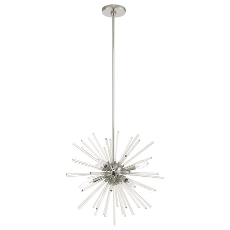 Livex Lighting Polished Chrome 6-Light Pendant Chandelier