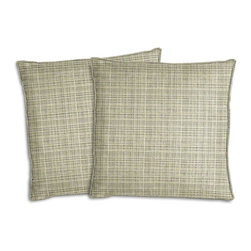 Cushion Source - Badin Bark Outdoor Throw Pillows, Set of 2, 18"x18" - Outdoor Cushions And Pillows
