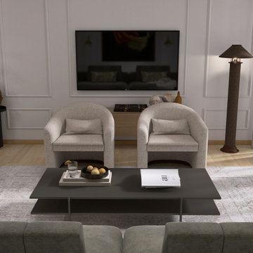 Sophisticated Minimalism - Wohn- & Esszimmer mit zurückhaltendem Stilbewusstsein