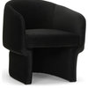 Metro Jessie Accent Chair, Black Upholstery