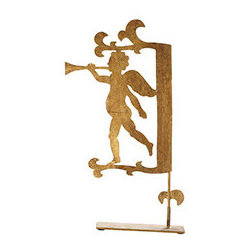 Gold Angel Weathervane - New - Weather Vanes