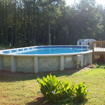 Aboveground Pools Installed by Brown's Pools & Spas