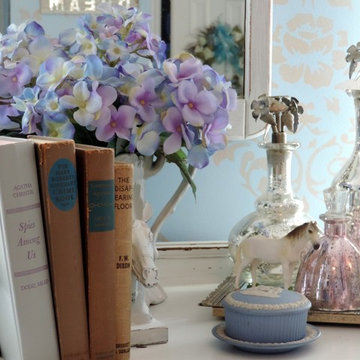 A Vintage Shabby Chic Horse Inspired Vignette