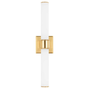Mill Valley 2-Light Wall Sconce Aged Brass