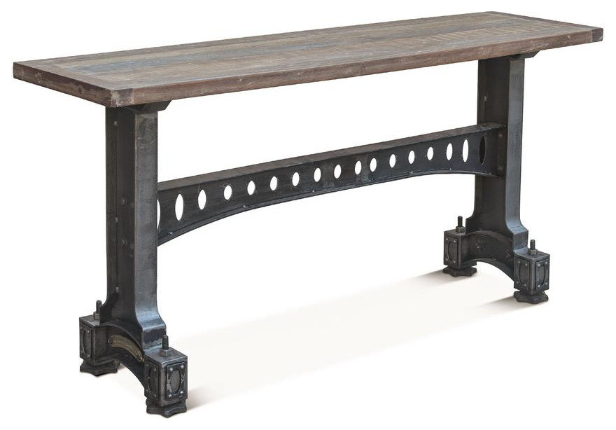 Sterling 66-Inch Cast Iron Console Table - Contemporary - Coffee Tables ...
