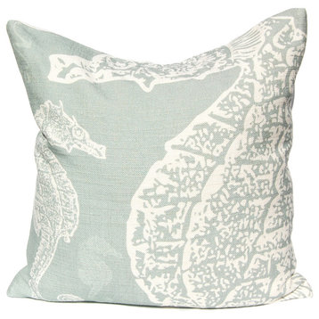 Seahorse Pillow, Silverberry