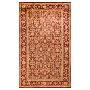 Eclectic, One-of-a-Kind Hand-Knotted Area Rug Red, 9'1"x15'4"