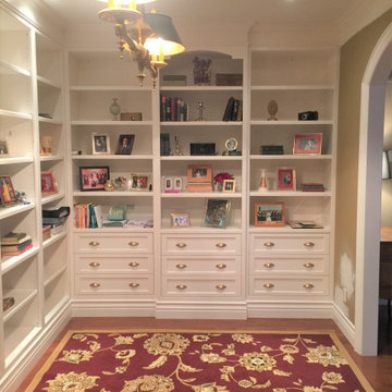 Beaded Inset Faceframe Office Wall Unit