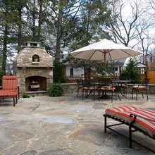 outdoor fireplace