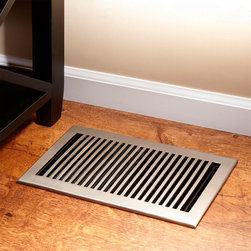 Modern Solid Brass Floor Register - Hardware