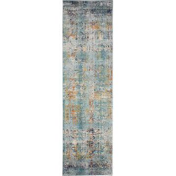 Noori Rug High-low Delphine Teal Green/Ivory Rug