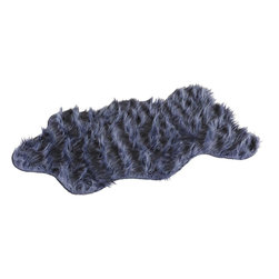 Boho Indigo Faux Fur Throw Rug - Products