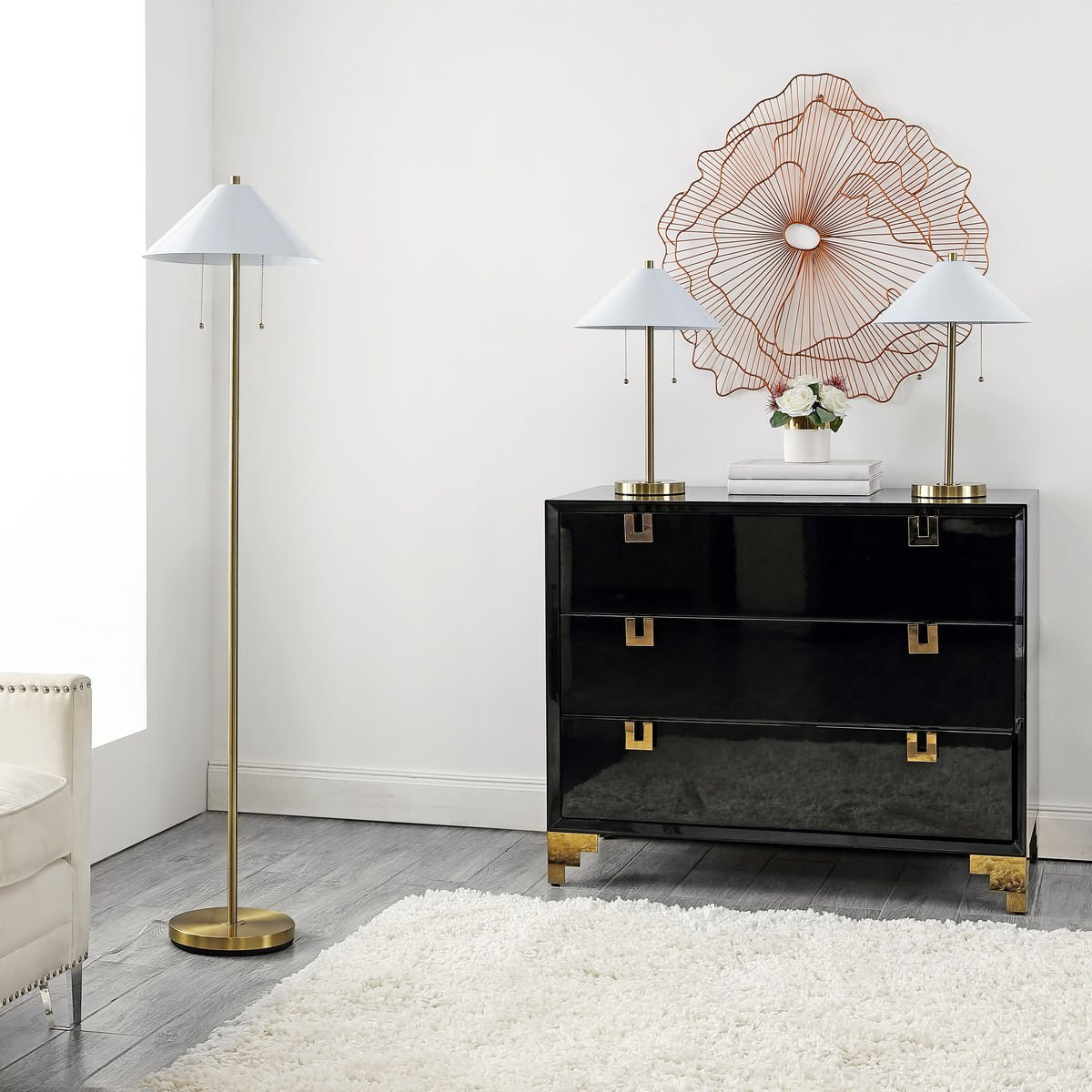 Safavieh Prisma Floor And Table Lamp, Gold - Transitional - Lamp Sets ...