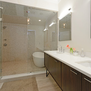 Contemporary townhouse centrally situated on one of Hoboken’s finest blocks.