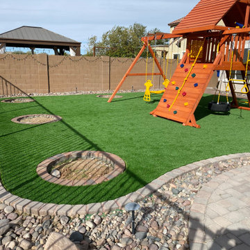 Artificial Grass and Pavers