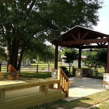 Madisonville Cedar Gazebo & Deck