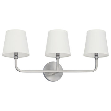 Capital Lighting 119331BN-674 Three Light Vanity Fixture Dawson Brushed Nickel