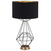 Delancey Table Lamp, Black