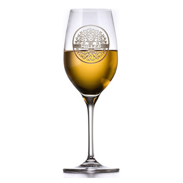 Custom Engraved Barware Glasses, Personalized Home Bar Glassware