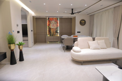 Example of a minimalist home design design in Ahmedabad